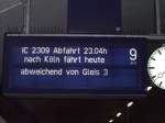 M�nster (Westf) Hbf: Gleis�nderung ...  Sascha Weise 21.07.2009