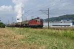 re-6-6-re-620 Mit einem Kesselwagenzug am Hacken f�hrt die Re 6/6 11649 am 16.7.09 von Sch�nerwerd Richtung Aarau.