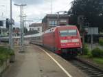 BR 101 mit Zugen IC 2371 Schwarzwald mit 101 115  auf dem Weg nach Konstanz mit +5 in Offenburg.