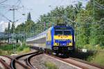 BR 146 mit Zugen Berlin, 21.07.2009, 146 522-8 der Gesellschaft InterConnex nach Leipzig Hbf kurz vor der Durchfahrt durch den Bahnhof S�dkreuz