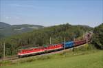 1142 644 und die 1142 667 fuhren mit dem Kohleganzzug ...