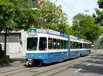 Stra�enbahn Z�rich VBZ - Tram Be 4/6 2098 zusammen mit einem Be 2/4 unterwegs auf der Linie 3 in der Stadt Z�rich am 06.05.2009