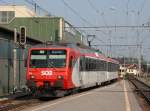 SOB S�dost-Bahn Ein SOB NPZ am 01.07.2009 bei der Einfahrt in Samstagern. 