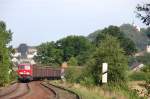 BR 233 mit Z�gen 233 510 am 22.07.2009 mit G�terzug bei Sulzbach-Rosenberg