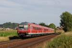 BR 610 (Pendolino) 610 020 + 610 003 mit RE 3566 am 22.07.2009 bei Sulzbach-Rosenberg