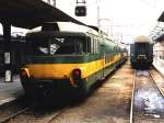BR 451, 452 451 018-6/051 067-7/451 017-81 auf Bahnhof Praha-Masarykovo am 8-5-1995. Bild und scan: Date Jan de Vries.