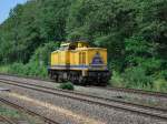 BR 203 203 315-2 von DB Netz-Instandsetzung f�hrt am 16.7.09 gegen 12:00 Uhr durch R�ckersdorf Richtung N�rnberg. (Nachschuss)