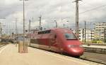 Thalys PBKA Thalys 4305 bei der Einfahrt in den K�lner Hauptbahnhof am 22.7.2009