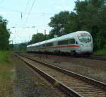 BR 411 (ICE-T) DB 411 065-6 'Bad Oeynhausen' als ICE 1708 von M�nchen Hbf nach Berlin Gesundbrunnen, in Naumburg (Saale); 13.07.2009