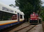 V 70 VL 70 der SWEG, bei ihrer ersten Fahrt im neuen Outfit am 23.07.2009 in Ottenh�fen West .
