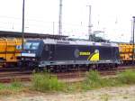 BR 185 (private) Die 185 573-3 der Railservice Alexander Neubauer (RAN) am 23.07.2009 in Eberswalde 