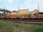 Schienenreinigung Vier direkt hintereinander befindliche Materialf�rdereinheiten von P&T Typ MFS 100 der Firma MGW stehen am 23.07.2009 in Eberswalde