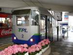 TPL Funicar - Wagen 2 in der Talstation von der ...