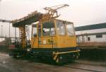 Oberleitungsrevisionsfahrzeug im M�rz 1999 in Stralsund.  ...