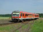 Der 628 432 am 21.06.2008 bei der Ausfahrt aus T��ling. ...