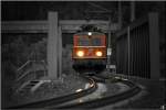 E-Lok 1042 034 f�hrt als Lokzug von St.Michael nach Preg ...