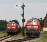 218 433 und 217 021 am 04.06.2009 in T��ling.  ...