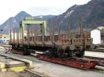 zillertalbahn Normalspurwagen transport auf Zillertalbahn.27.02.2008