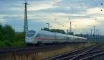 DB 411 018-5 Plauen/Vogtland als ICE 1503 von Halle (S) ...