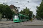 strasenbahn-basel-bvb-blt BVB Be 6/8 am 19.07.2009 an der Kreuzung vor dem HB.