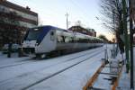 Veolia X52 9034 auf der Mittnabot�g-Strecke mit Regionalzug aus �stersund ...