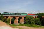 Lokzug auf dem Leubnitzer Viadukt   ...