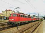 Hier h�ngt sich die 110er B�gelfalte gerade vor eine Rb ...