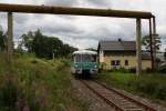 Am zweiten Fahrtag des 3. Fahrtenwochenende der Erzgebirgischen Aussichtsbahn verl�sst ...
