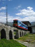 Hier an der Zwischenstation H�henweg m�ssen die Passagiere der davoser ...