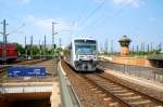 mitteldeutsche-regiobahn-mrb VT 018 der MRB erreicht am 04.07.09 den Hbf Halle(S).