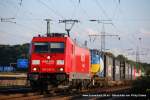 185 240-9 (Railion DB Logistics) f�hrt am 25. Juli 2009 ...