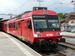 rbde-566 bls - Regio nach Affoltern mit dem Triebwagen RBDe 4/4 566 236-6 im Bahnhof von Hasle-R�egsau am 09.05.2009