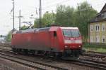 BR 185 Lokportaits 185 040-3 als Lz in Mainz Bischofsheim am 16.04.2009