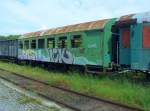Ein alter DR Rekowagen im Bf Ilmenau; 09.06.2009  ...