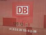 120 126 gleich einen Flickenteppich. Interessant ist ihre UIC Nummer.Da ...