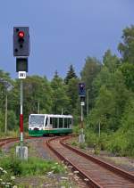 VT42 als VBG83128 in Zwotental, 25.7.09.  ...