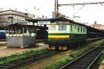 141 031-5 auf Bahnhof Praha-Masarykovo am 8-5-1995. Bild und scan: ...