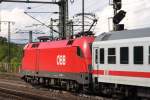 IC K�nigssee bei der Ausfahrt in Fulda am 24.07.2009  ...