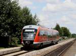 Der 642 089 am 26.07.2009 bei der Einfahrt in Bobingen. ...