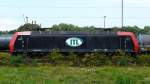 Diese Re 481 der ITL steht am 20.07.2009 in Duisburg. ...