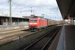 185 149-2 f�hrt am 24.7.09 mit einem G�terzug durch Basel ...