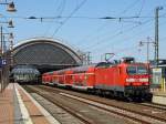 143 589-0 hat am 27.7.2009 den RE 17455 von Leipzig ...