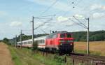 218 386-1 hat am 16.07.09 den IC 2327 Puttgarden - ... 218 386-1 hat am 16.07.09 den IC 2327 Puttgarden - ...