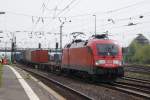 182 016-6 mit Containerzug in FMB am 16.04.2009  ...