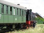 BR 91 Die 111-j�hrige Dampflok BR 91 134 -DR- f�hrte nach zehnj�hriger Pause einen Sonderzug auf der Strecke von Schwerin �ber gadebusch nach Rehna. Hier wartet BR 91 134 am bahnsteig 1 im Bahnhof Rehna (NWM) auf die R�ckfahrt nach Schwerin. Der Lokf�hrer t�tigt noch die letzten Handgriffe 26.07.2009