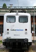 139 312-3 von Lokomotion bei der Lokparade im Bw Stuttgart.Das ...
