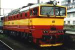 BR 754 754 031-3 auf Bahnhof Praha-Masarykovo am 8-5-1995. Bild und scan: Date Jan de Vries. 