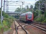 regionalverkehr-ohne-steuer--und-dostowagen Zug Line RE1  aus Frankfurt/Oder 
Aufgenommen am 28 Juli 09 
in F�rstenwalde/Spree