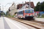 br-5047 5047 096 am 28.07.2009 bei der Einfahrt als Regionalzug von Neusiedl am See in den Bahnhof Eisenstadt. Zur Zeit ist Eisenstadt Zugendbahnhof, da an der Strecke nach Wulkaprodersdorf noch gearbeitet wird.