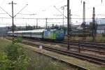 BR 363 363 078-7 f�hrt am 15.07.09 in den Bahnhof Chomotov (Komutau). 